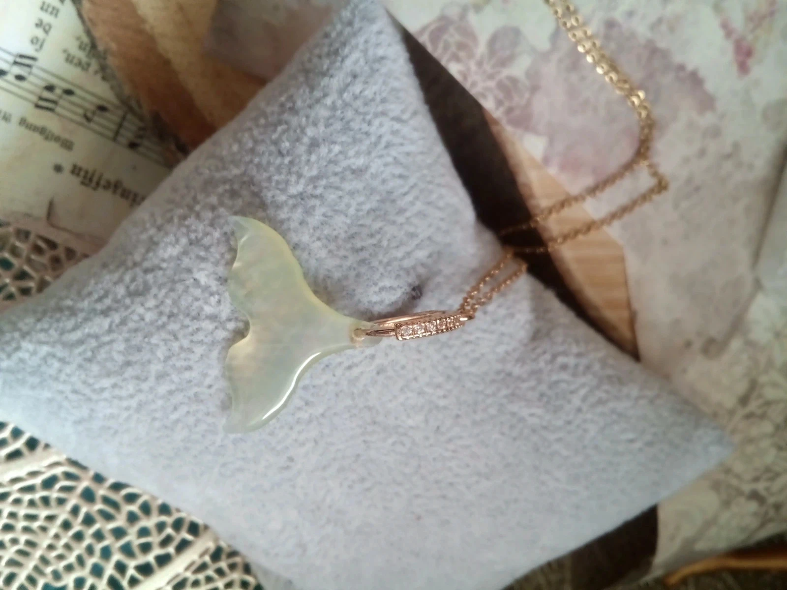 Collier queue de sirène en nacre – photo 2